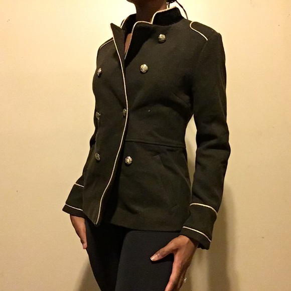 Guess Jackets & Blazers - Guess Olive military green trench coat